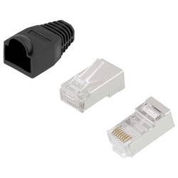LogiLink MP0012, zástrčka, rovná, počet pólů: 8P8C, černá, 100 ks