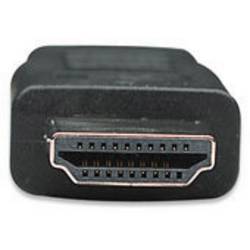 Manhattan HDMI / DVI kabelový adaptér Zástrčka HDMI-A, DVI-D 24+1pol. Zástrčka 1.80 m černá 372503-CG lze šroubovat HDMI kabel