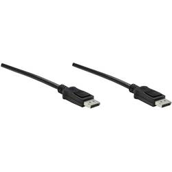 Manhattan DisplayPort kabel Konektor DisplayPort, Konektor DisplayPort 1.00 m černá 306935-CG Kabel DisplayPort