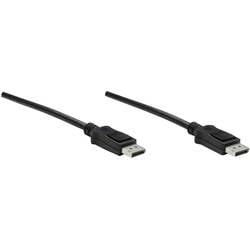 Manhattan DisplayPort kabel Konektor DisplayPort, Konektor DisplayPort 2.00 m černá 307116-CG stíněný Kabel DisplayPort