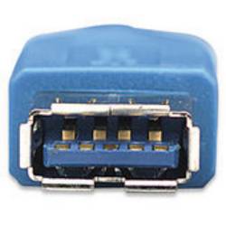 Manhattan USB kabel USB 3.2 Gen1 USB-A zástrčka, USB-A zásuvka 2.00 m modrá pozlacené kontakty, UL certifikace 322379-CG