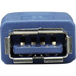Manhattan USB kabel USB 3.2 Gen1 USB-A zástrčka, USB-A zásuvka 2.00 m modrá pozlacené kontakty, UL certifikace 322379-CG