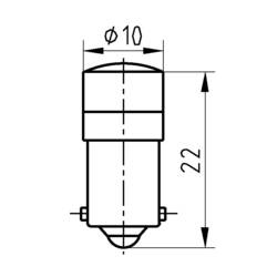Signal Construct MELB2264 indikační LED bílá 24 V/DC