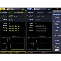VOLTCRAFT FG-31602T Arbitrární generátor funkcí 1 µHz - 160 MHz 2kanálový arbitrární, šum, pulz, obdélníkový, sinusový, trojúhelník