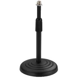 Monacor MS-22 Stolní stativ na mikrofon Průměr:15 cm Vnější závit: 3/8, 5/8