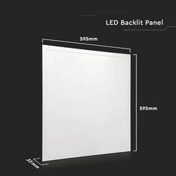 V-TAC VT-6436-N 216707 LED panel sada 8 ks Energetická třída (EEK2021): E (A - G) 36 W studená bílá bílá