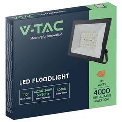 V-TAC VT-44054 23995 LED reflektor Energetická třída (EEK2021): F (A - G) 50 W Barvy světla (LED svítidlo): teplá bílá