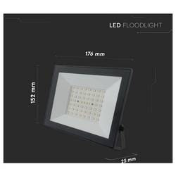 V-TAC VT-44054 23995 LED reflektor Energetická třída (EEK2021): F (A - G) 50 W Barvy světla (LED svítidlo): teplá bílá