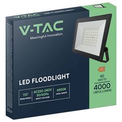 V-TAC VT-44054 23990 LED reflektor Energetická třída (EEK2021): F (A - G) 50 W Barvy světla (LED svítidlo): studená bílá