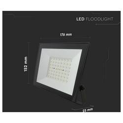 V-TAC VT-44054 23990 LED reflektor Energetická třída (EEK2021): F (A - G) 50 W Barvy světla (LED svítidlo): studená bílá