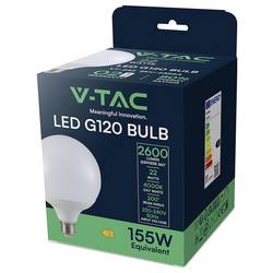 V-TAC 23884 LED Energetická třída (EEK2021) E (A - G) E27 22 W = 155 W přírodní bílá 1 ks
