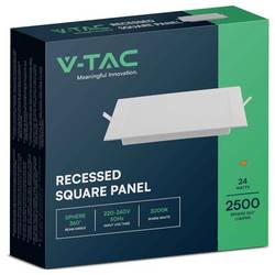 V-TAC 10489 VT-61024 LED panel, třída F (A - G), LED, 24 W, bílá