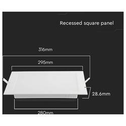 V-TAC 10489 VT-61024 LED panel, třída F (A - G), LED, 24 W, bílá