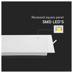 V-TAC 10480 VT-61006 LED panel, třída E (A - G), LED, pevně vestavěné LED, 6 W, bílá
