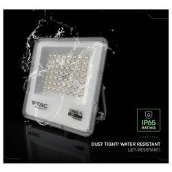 V-TAC VT-44058CCT 240736 venkovní LED reflektor Energetická třída (EEK2021): F (A - G) 50 W Barvy světla (LED svítidlo): teplá až studená bílá