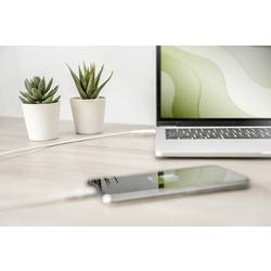 Digitus USB kabel USB 2.0 USB-C ® zástrčka 1.00 m bílá dvoužilový stíněný, s USB, PVC plášť DB-600109-010-W