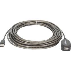 Manhattan USB kabel USB 2.0 USB-A zástrčka, USB-A zásuvka 10.00 m černá 150248