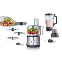Severin KM 3892 kuchyňský robot 1200 W stříbrná, černá