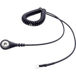 Quadrios ESD zemnicí kabel 1.80 m tlačítko 4 mm , přípojka s kabelovým očkem