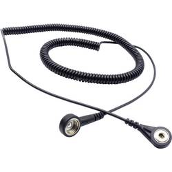 Quadrios ESD zemnicí kabel 3.60 m tlačítko 10 mm, tlačítko 4 mm
