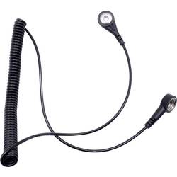 Quadrios ESD zemnicí kabel 1.80 m tlačítko 10 mm, tlačítko 4 mm