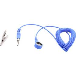 Quadrios ESD zemnicí kabel 1.80 m tlačítko 10 mm, zástrčka, krokosvorka