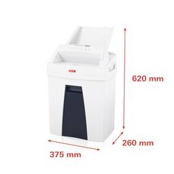 HSM Securio AF100 skartovačka 7 listů na kousky 4 x 25 mm P-4 25 l Křížový řez kancelářské sponky, sponky do sešívačky, kreditní karty