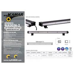 KAMAR Výstražný zátaras BLK0036-2 12 V/DC, 24 V/DC přes palubní síť k přišroubování oranžová