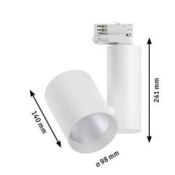 Paulmann ProRail3 Zeuz 33W 15° 3000K W triac systémové světlo ProRail3 33 W LED bílá