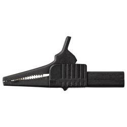 VOLTCRAFT MSK-125 krokosvorka krátká CAT II 300 V 10 A černá