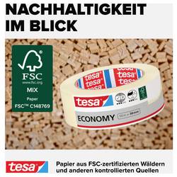 tesa Economy 05279-00000-02 malířská krycí páska bílá (d x š) 50 m x 38 mm 1 ks