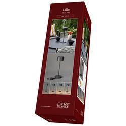 Konstsmide 7834-750 Lille Akumulátorová stolní LED lampa 3.5 W teplá bílá černá