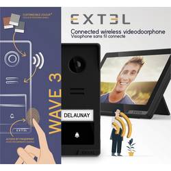 Extel Wi-Fi domovní video telefon modul pro domácí telefony, Monitor, antracitová, černá, 720337