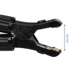 Krokosvorka max. 600 A / 30 V DC Šroub černá TRU COMPONENTS 600A Množství: 1 ks
