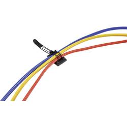 TRU COMPONENTS WCT-64 úchytka samolepicí, šroubovací 1206770 Průměr kabelového svazku (rozsah) 16 mm (max) s upevňovací páskou černá 25 ks