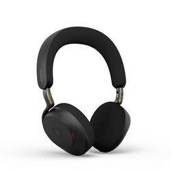 Jabra Jabra Evolve3 75 MS Stereo black mit Lin Headset uzavřená (Over Ear) Bluetooth® stereo černá Potlačení hluku Tlačítko Microsoft Teams telefon