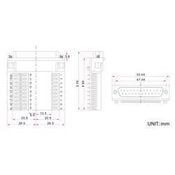 TRU COMPONENTS DSUB25M-27TB-3 1229325 D-SUB zástrčka 90 ° Pólů: 25 šroubovací 1 ks