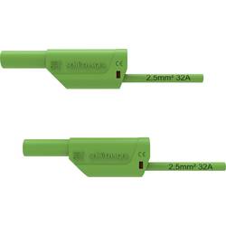 Schützinger VSFK 8500 / 2.5 / 100 / GN bezpečnostní měřicí kabely 4 mm zástrčka 4 mm zástrčka 100.00 cm zelená 1 ks