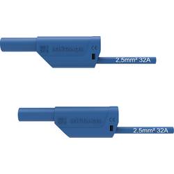 Schützinger VSFK 8700 / 2.5 / 200 / BL bezpečnostní měřicí kabely 4 mm zástrčka 4 mm zástrčka 200.00 cm modrá 1 ks