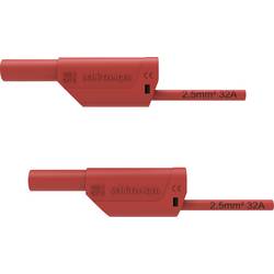 Schützinger VSFK 8700 / 2.5 / 50 / RT bezpečnostní měřicí kabely 4 mm zástrčka 4 mm zástrčka 50.00 cm červená 1 ks