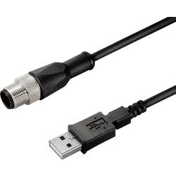 Weidmüller SAIL-M12G-USB-1.0U datový zástrčkový konektor pro senzory - aktory, upravený, 2556580000, piny: 4, 1.00 m, 1 ks