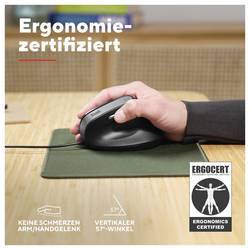 Trust Bayo II ergonomická myš, přenos USB, 6 tlačítko, 800 dpi, 1200 dpi, 1600 dpi, 2400 dpi, černá
