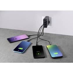 VOLTCRAFT UC-4AXX001 USB nabíječka, 4x USB A, 24 W, černá