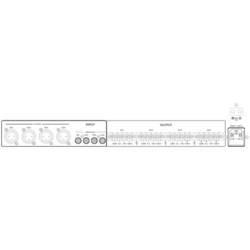 Monacor PA-1450D ELA zesilovač 50 W 4kanálový