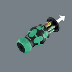 Wera Kompakt Stubby Magazin RA 1 2025 Univerzální šroubovák se zásobníkem bitů
