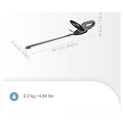 GARDENA Akku-Heckenschere EasyCut 55/18V P4A solo akumulátor Aku nůžky na živý plot Li-Ion 550 mm