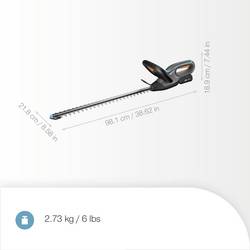 GARDENA Akku-Heckenschere EasyCut 55/18V P4A Ready-To-Use Set akumulátor Aku nůžky na živý plot 18 V Li-Ion 550 mm