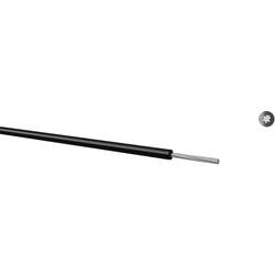 Kabeltronik 060101409 lanko/ licna, LiYv, 1 x 0.14 mm², černá, 100 m