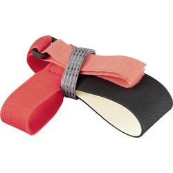 TRU COMPONENTS ESD zemnící pata 1 ks černá/červená Suchý zip, stříbrný pás, černá/červená Bag