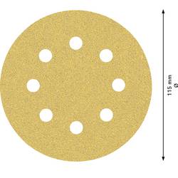 Bosch Accessories EXPERT C470 2608900795 brusné papíry pro excentrické brusky s otvory Zrnitost 60 (Ø) 115 mm 5 ks